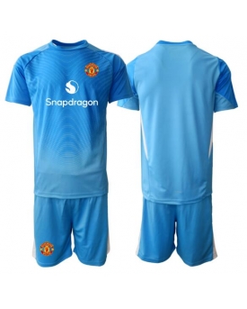 Billige Fotballdrakt Manchester United Keeper Replika Hjemmedraktsett Barn 2025-26 Kortermet (med bukser)